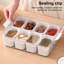 Divided Serving Tray with Lid 8-Compartments Spice Storage Box Transparent Snake Candy Fruits Nuts-464430280