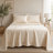 Bamboo Split Head Queen Sheet Set with Cooling Hypoallergenic Fabric-138649873