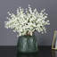 Tiges de fleurs artificielles blanches au muguet