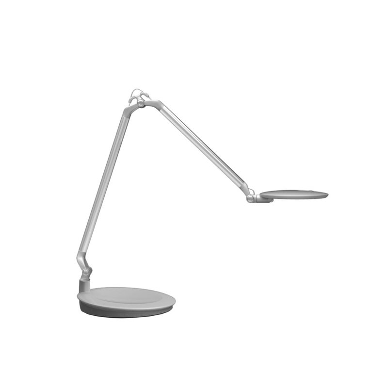 Element Disc 25" Desk Lamp, Silver