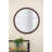 20"Circle Wall Mirror with Wooden Frame-1913323467