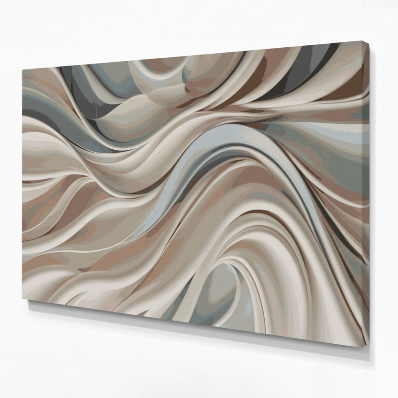 Art mural sur toile Biomorphic Abstraction 34, H 20 po x l 24 po