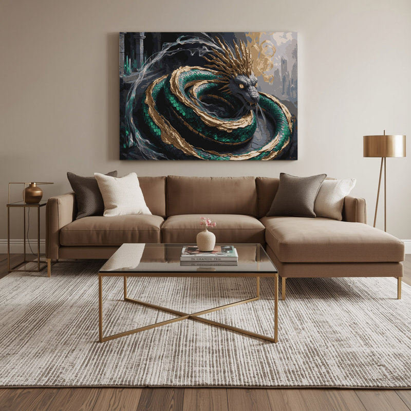Art mural en toile noire, H 24 po x l 36 po
