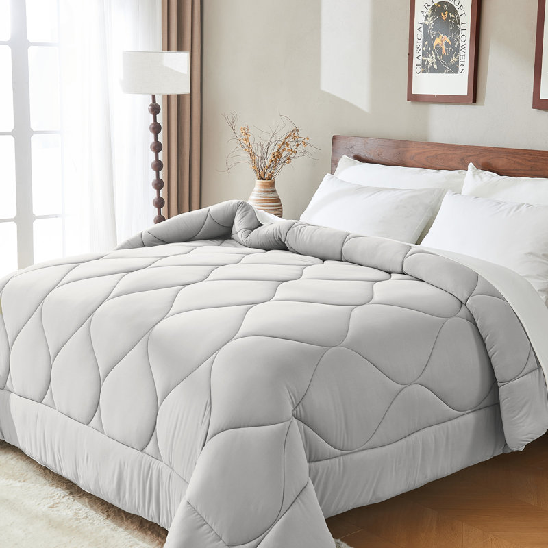 Bestier King Size All-Season Down Alternative Comforter – Lightweight Duvet Insert with Corner Tabs, Skin-Friendly								