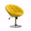 Fauteuil d'appoint basique en velours rembourré capitonné