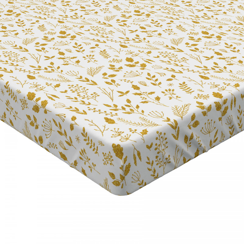 Microfiber Floral Fitted Sheet, Twin XL Fitted Sheet