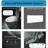 Bidet Included Smart Toilet, Auto Open/Close, Foot Sensor Operated, Siphonic Flushing, Led Display, Bathroom Essential Embedded Open/Close Seat, Sensor, 1.28 Warm Air Dryer, Upgrade-127296418