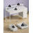 Linze Computer Desk w/ Monitor Shelf, RGB LED Lights, USB Ports & Drawers-776955450-776955455