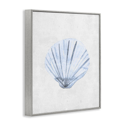Muted Clam Shell Subtlety Framed Giclee, design by Camila Juncos