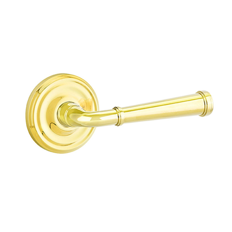 Merrimack Privacy (Bed & Bath) Door Lever, Right, Polished Brass