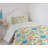 Ambesonne Floral Bedspread Retro Doodle Cheerful Multicolor-105659708