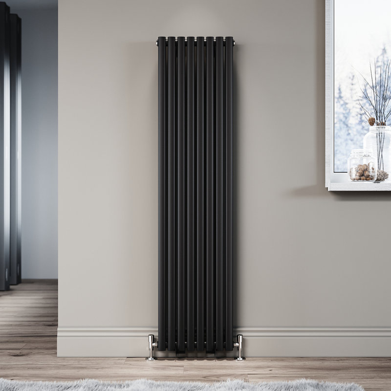 Blau Horizontal Designer Radiator, 160cm H x 45.7cm W x 10.9cm D