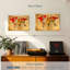 «World Map Old Compass World Map», reproduction sur toile 3 pièces par Tess P-93058342