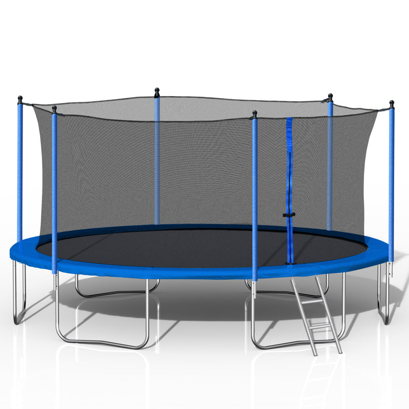 14Ft  Trampoline With Safety Enclosure Net