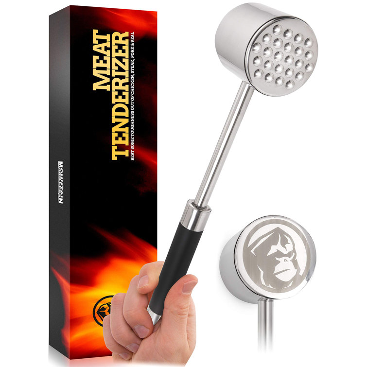 Zulay Kitchen Stainless Steel (18/10) Stainless Steel Manual Meat  Tenderizer