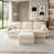 Cream Beige+3seat+1Ottman