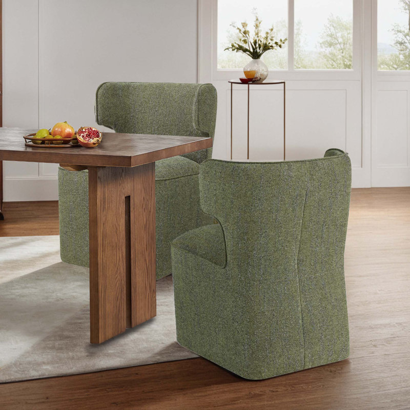 AllModern Sardinia Upholstered Dining Chair With Casters Reviews