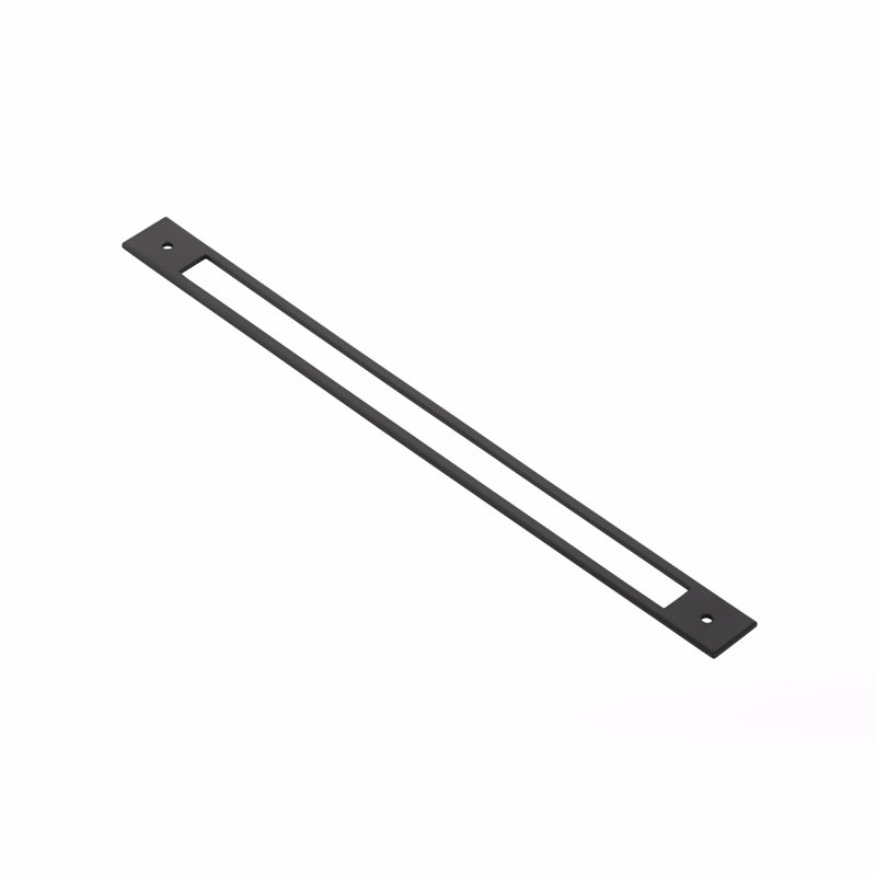 Plaque arrière pour poignées de tiroir / tiroir Emtek, Chrome poli, H 13,25 po x l 1 po