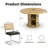 5-piece Round Pedestal Dining Set With Cane Back Cantilever Chairs-1334476127