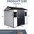 8X6 Ft Resin Outdoor Shed With Two Windows & Built-In Floor - Waterproof For Garden Grey White 8*6 Ft Storage Ventilation Lock Backyard-125340213