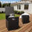 Outdoor 50000 BTU Propane Steel Fireplace