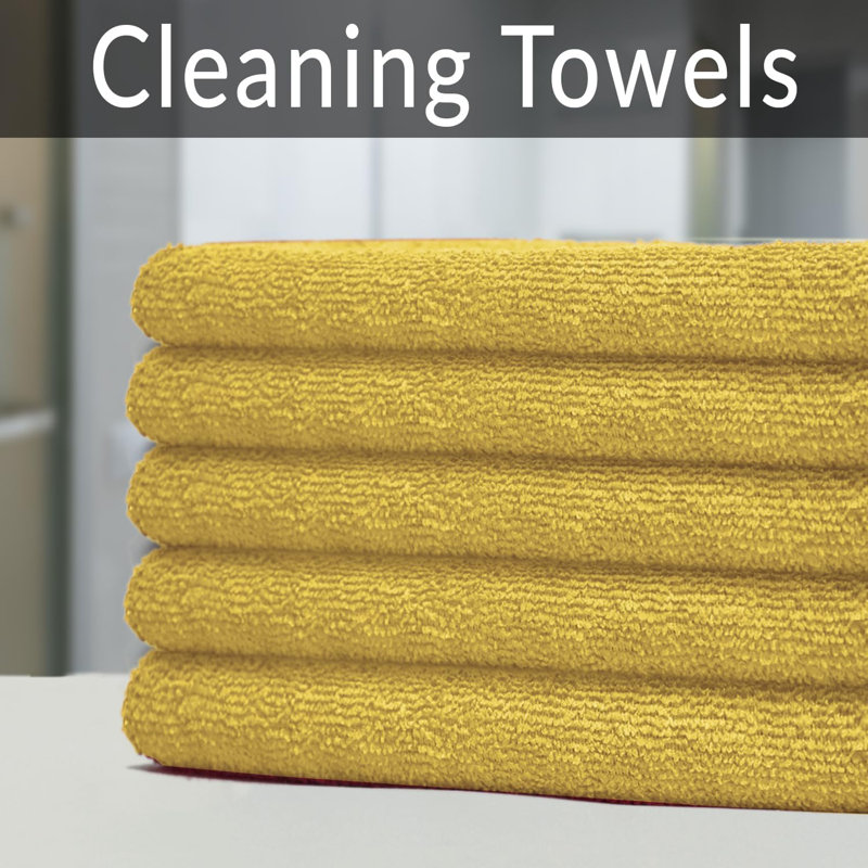 Mylin Microfiber Cleaning Cloth, Yellow 
