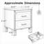Table de chevet 2 tiroirs-169521957