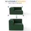 Fauteuil d'angle Comfy Cloud 38 po, aucun assemblage requis-741583085