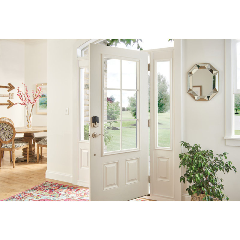 Encode Smart WiFi Deadbolt with Camelot Trim, Satin Nickel, Yes