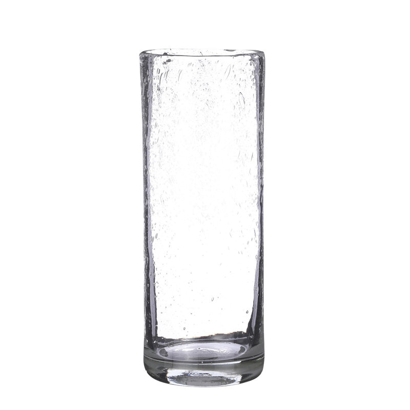 Vase de table Golda, H 12,25 po x l 4,5 po x P 4,5 po, Transparent