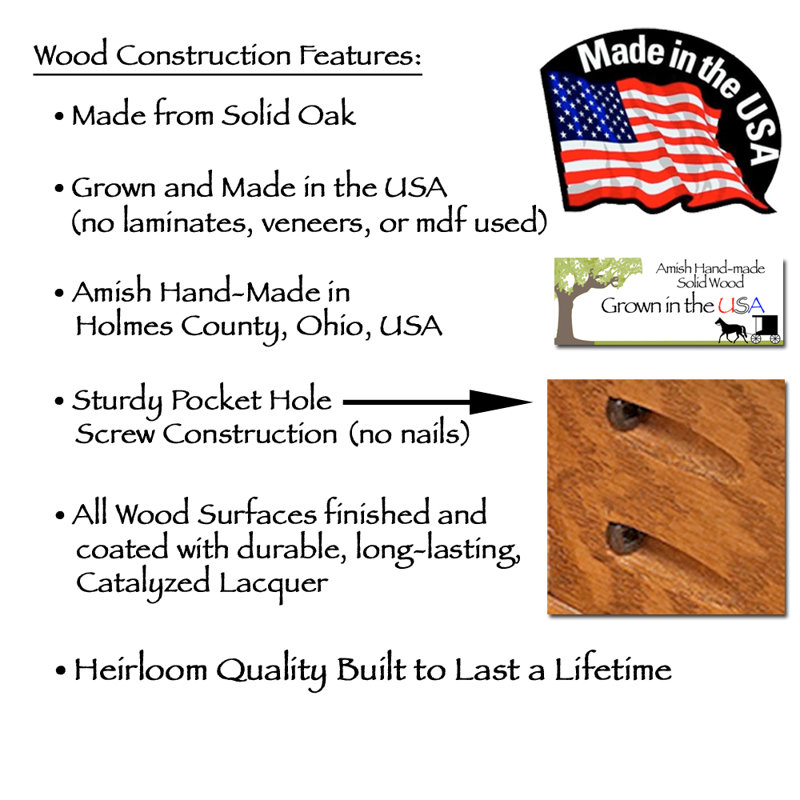 The Great Lakes Collection Solid Wood End Table