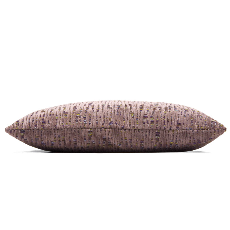 Geometric Rectangular Lumbar Cushion, Polyester/Polyfill, Quartz