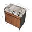 Meuble-lavabo autoportant moderne avec lavabo-245720118
