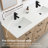 Marashio 61 " W Freestanding Standard 2 Double Vanity Bathroom Vanity With Quartz Top