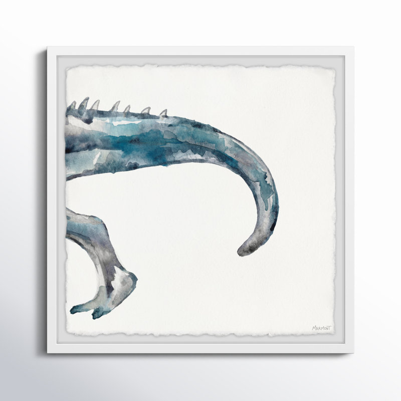 Triptyque dinosaure ferocious, H 32 po x l 32 po x P 1,5 po