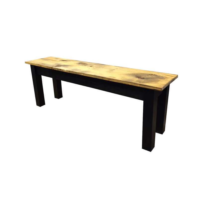 Ryley Solid Wood Bench, 17" H x 42" W x 12" D