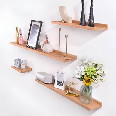 Solid Wood Floating Wall Shelf