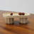 Travertine Marble Oval Tray With Legs, Decorative Vanity Catchall For Perfume, Candles, And Jewelry