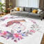 Tapis d'intérieur gris lavable à la machine, motif ours de cirque à vélo et aquarelle-1782498480