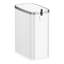 Poubelle de salle de bain 1,6 gallon avec couvercle à fermeture lente, pédale, poubelle en acier inoxydable de 6 litres avec seau intérieur amovible, filtre à odeurs intégré, petite poubelle pour salle de bain, toilette, bureau à domicile, chambre à coucher (blanc)-123117883-128553143