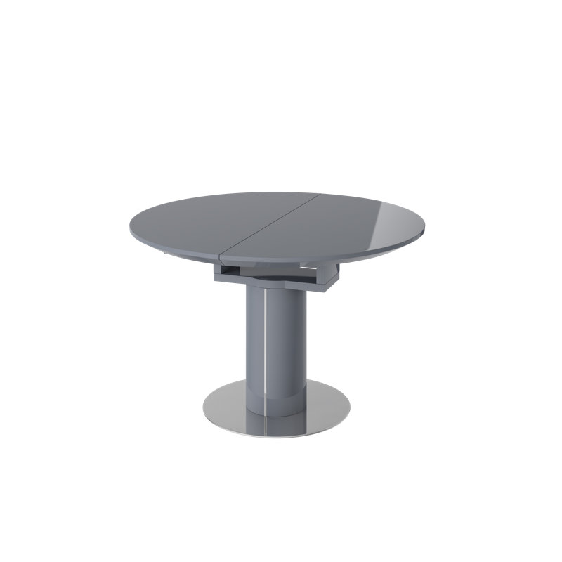 Bence Round Extendable Dining Table, Grey