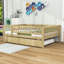 Lit de jour en bois Havund avec lit gigogne simple et garde-corps de clôture-50133397-50133394