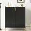 Armoire de bar à vin avec rangement Home, tablette réglable, pieds hauts en métal, 3 compartiments à liqueurs noirs modernes et classiques, conception basculante, pour les petites maisons-133003327