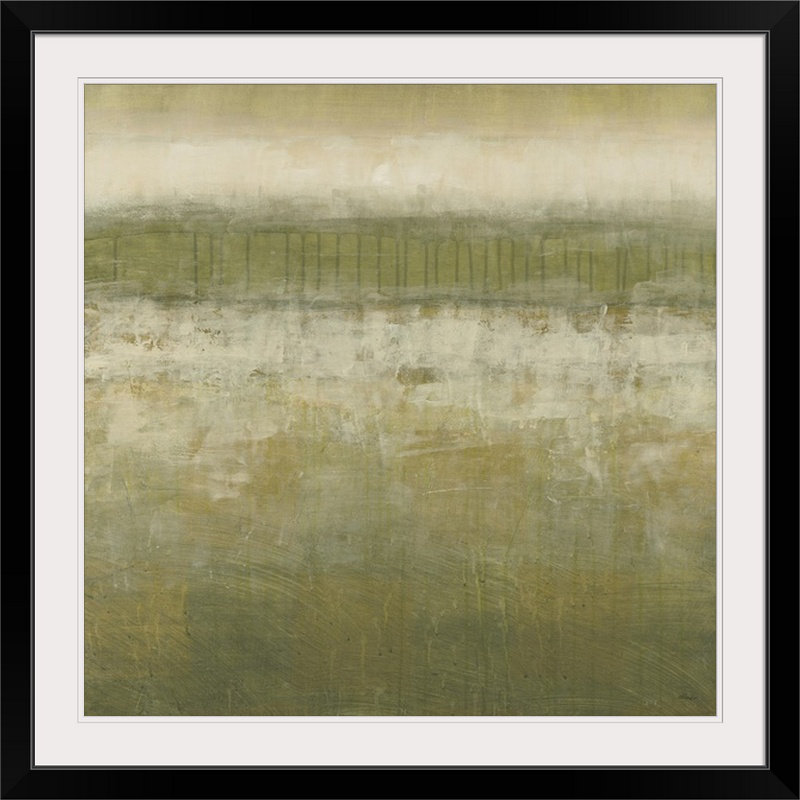 Slow Glow " Glow II " by Randy Hibberd, Black Frame, 32" H x 32" W x 1" D