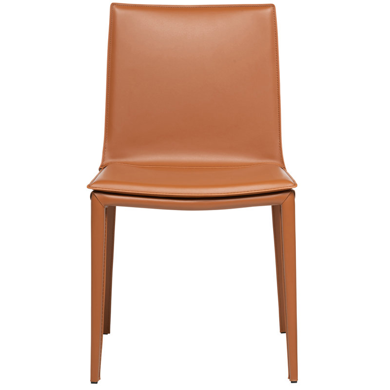 Kanaya Leather Dining Chair, Cognac
