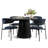 5-Piece Round White Oak Dining Table Set For 4-283618648