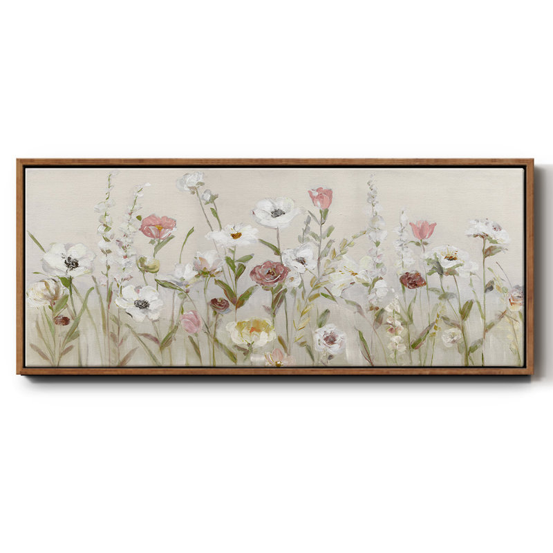 Bloomin Around- Framed Canvas, 8" H x 20" W