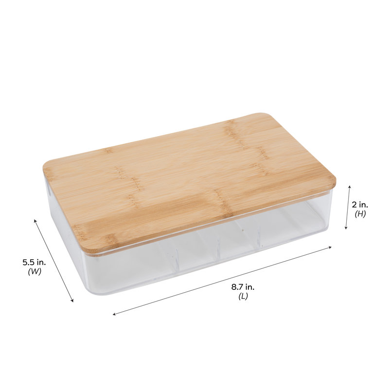 Plastic 5 Compartment Makeup Organizer