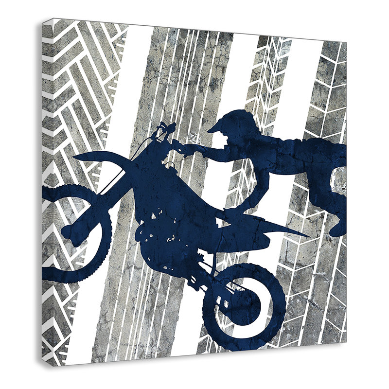 «Juvenile Motocross Motocross 2», art sur toile, H 12 po x l 12 po x P 1,5 po