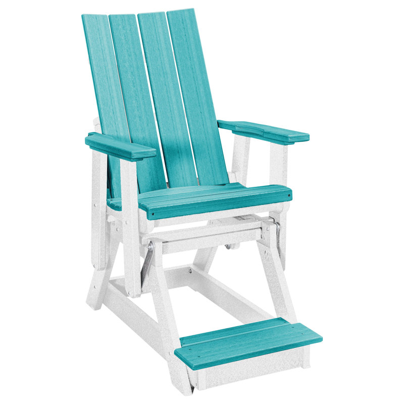 Fauteuil oscillant à hauteur de balcon Brandon American Furniture Classics, Bleu / blanc